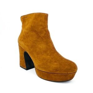 Vagabond Shoemakers Tereza Chunky Platform Ankle Boot Brown Suede Euro 39 = US 9